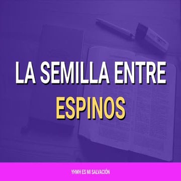[Presentación] 🌱 La semilla entre espinos | Marcos 4:18-19 | PDF