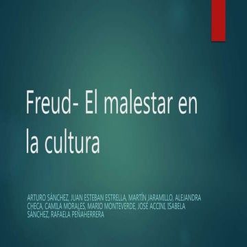 Presentacion malestar-de-la-cultura-freud | PPT