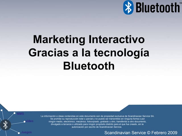 Presentacion Marketing Bluetooth 2009 Febreo