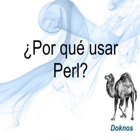 ¿Por qué usar PERL?