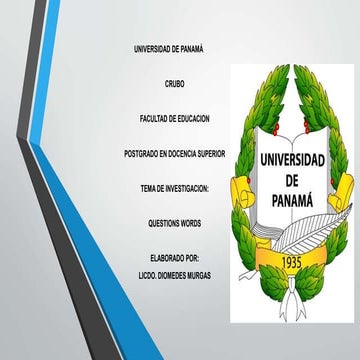 Presentacion   questions words