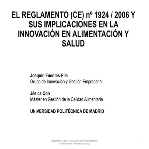 Presentacion reglamento-1924-2006 taller alcyta