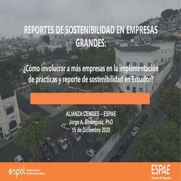 Adopción de Prácticas Sostenibles y Reporte a los grupos de interés