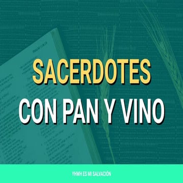 [Presentación] ✝️ Sacerdotes con pan y vino | Génesis 14:8-24