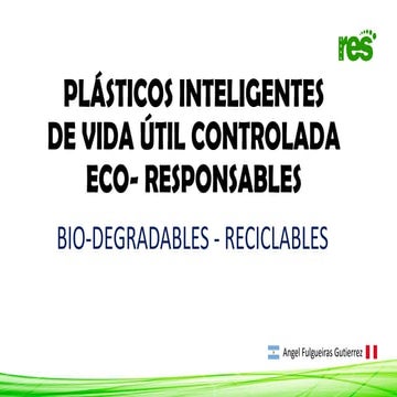 Presentación de los plásticos materiales que se utilizan