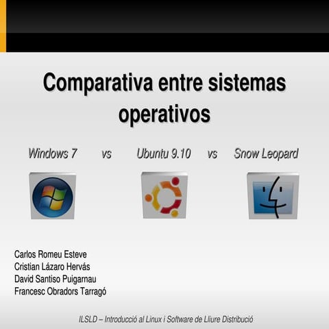 Comparativa | Sistemas Operativos