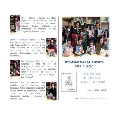 RECOMENDACIÓNS LECTORAS