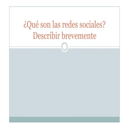 Encuesta sobre las redes sociales