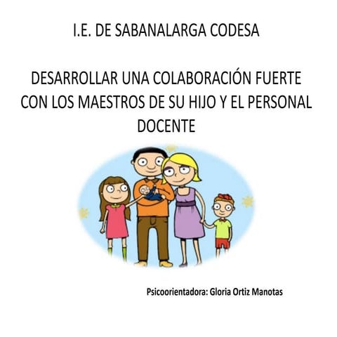 Charla Para Padres: Desarrollar una colaboración fuerte con los maestros de s...