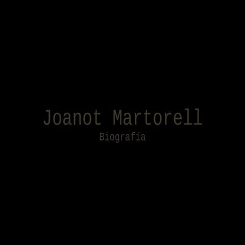 joanot martorell