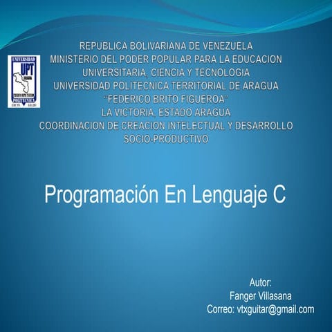Programacion En Lenguaje C