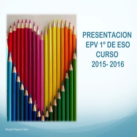 Presentación 2015 1ºy 2ºeso