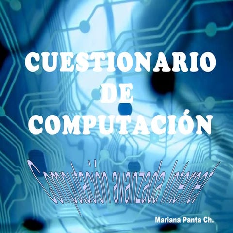 Cuestionario de Computación