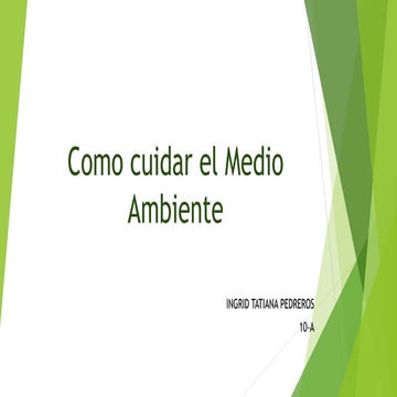 el medio ambiente