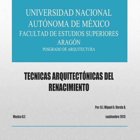 Presentacion 3. arquitectura del renacimiento materiales