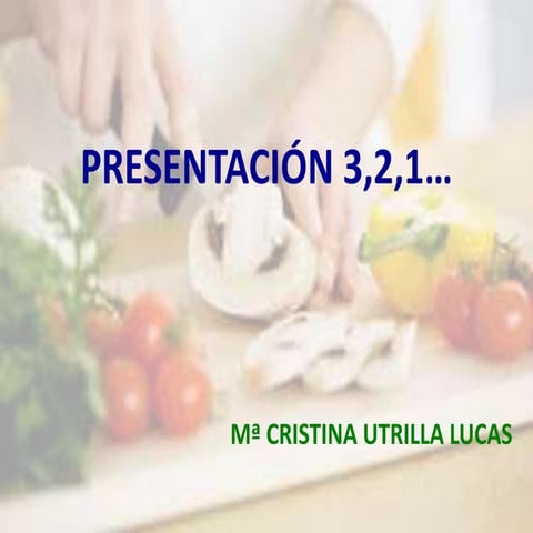 Presentación 3,2,1 cristina utrilla