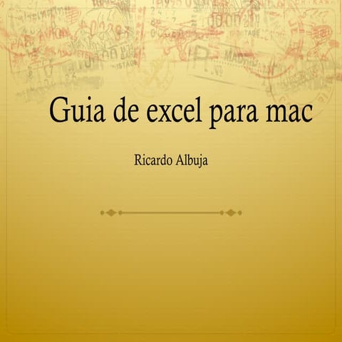 computación excel para mac