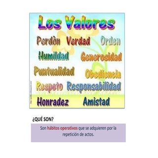 Presentacion 5 valores