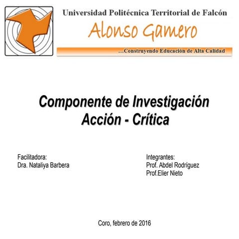 Aspectos Metodológicos de la IAP