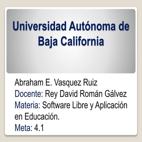 Software Libre y Aplicación