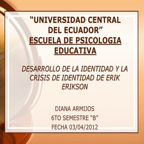 La Adolescencia según Erikson