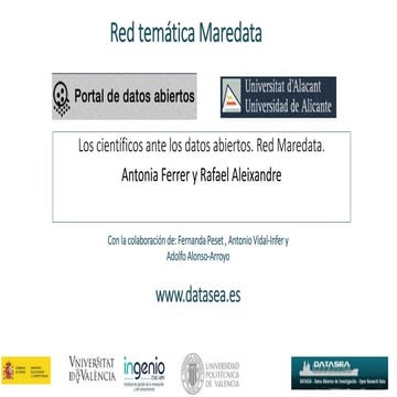 Red Maredata - Universidad de Alicante - EDAUA16