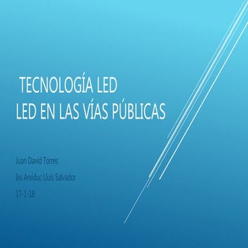 Presentacion alumbrado publico | PPTX