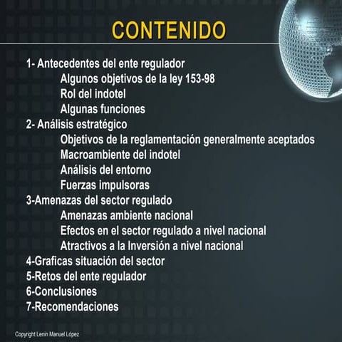 ANALISIS EXTERNO INDOTEL