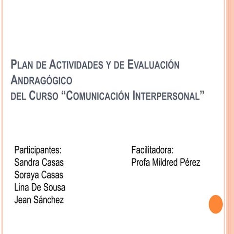 Presentacion andragogia