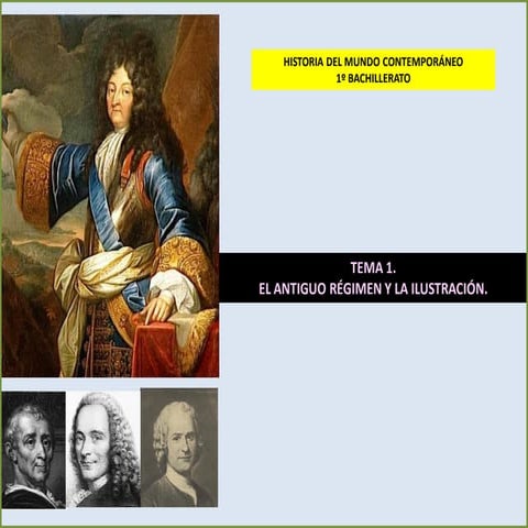 Tema 1. El Antiguo Régimen y la Ilustración
