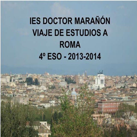 Informacion viaje a ROMA 4º ESO
