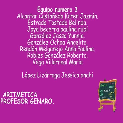 Presentacion aritmetica