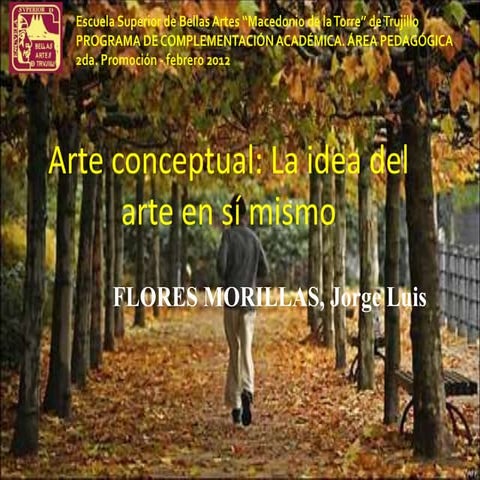 Presentacion arte conceptual