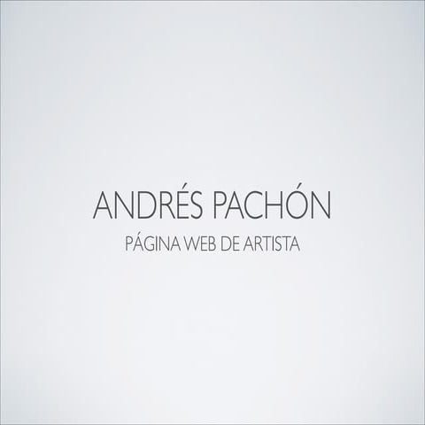 ANDRÉS PACHÓN