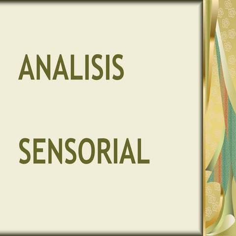 Presentacion Análisis Sensorial