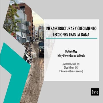 Asamblea AVE 2025. Presentación de Matilde Mas: Infraestructuras y crecimient...