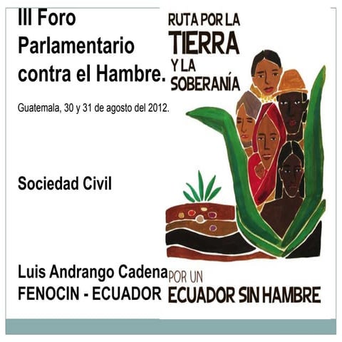 Luis Andrango Cadena - FENOCIN 