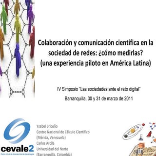 Colaboración y comunicación científ...