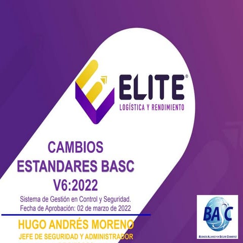 ESTANDAR INTERNACIONAL DE SEGURIDAD BASC 6.0.1. | PDF