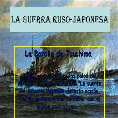 Presentacion batalla tsushima