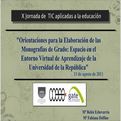 Orientaciones para la Elaboración de Monografías