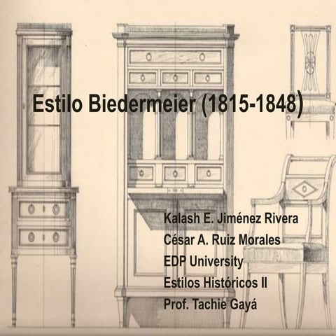 Mueble Biedermeier . | PPTX