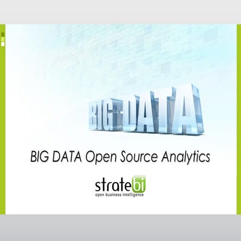 Big Data Open Source Analytics (español)