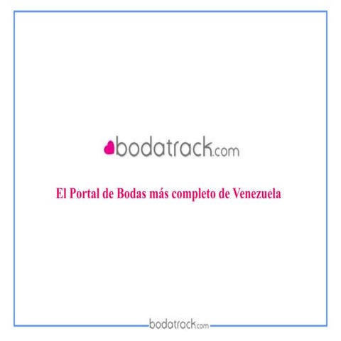 Presentacion bodatrack