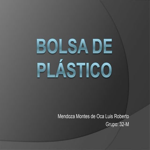 Presentacion bolsa de plastico