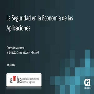 La Seguridad en la Economía de las Aplicaciones