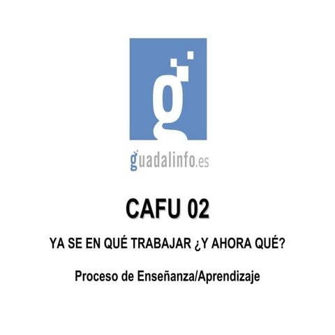 Presentacion Cafu 02 Ya Se En Que Trabajar