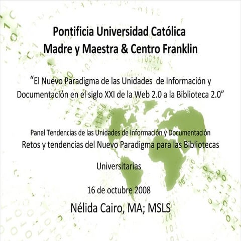 Presentación Nélida Cairo