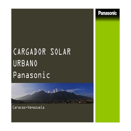Presentacion cargador solar Panasonic