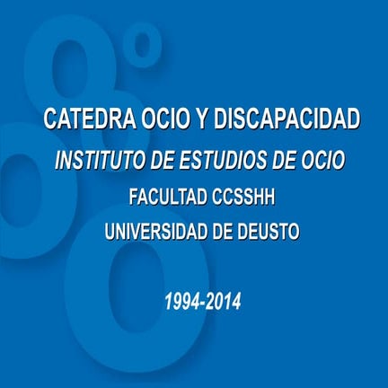 Cátedra Ocio y Discapacidad